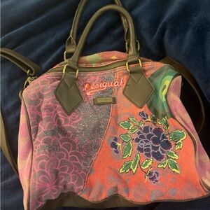 Desigual Multicolor Floral Satchel